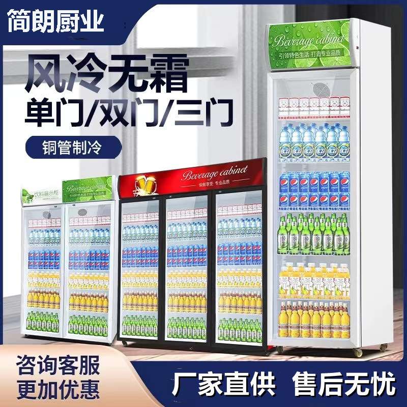 啤酒冷藏柜饮料冷藏展示柜保鲜柜立式冷柜单双三门啤酒柜饮料柜