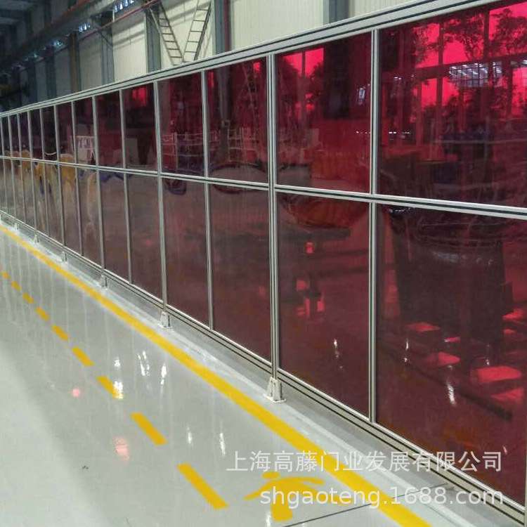 焊接防护屏围栏防弧光板移动遮光屏耐高温阻燃防火pc硬板厂家直销