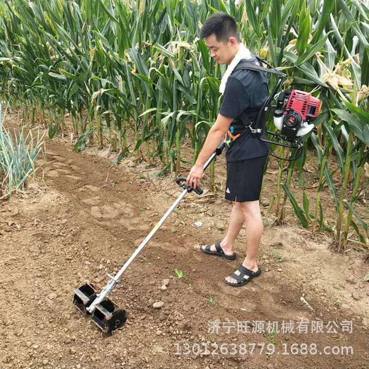 背负式电动除草机 手推电动除草机 四冲程背负式旋耕机
