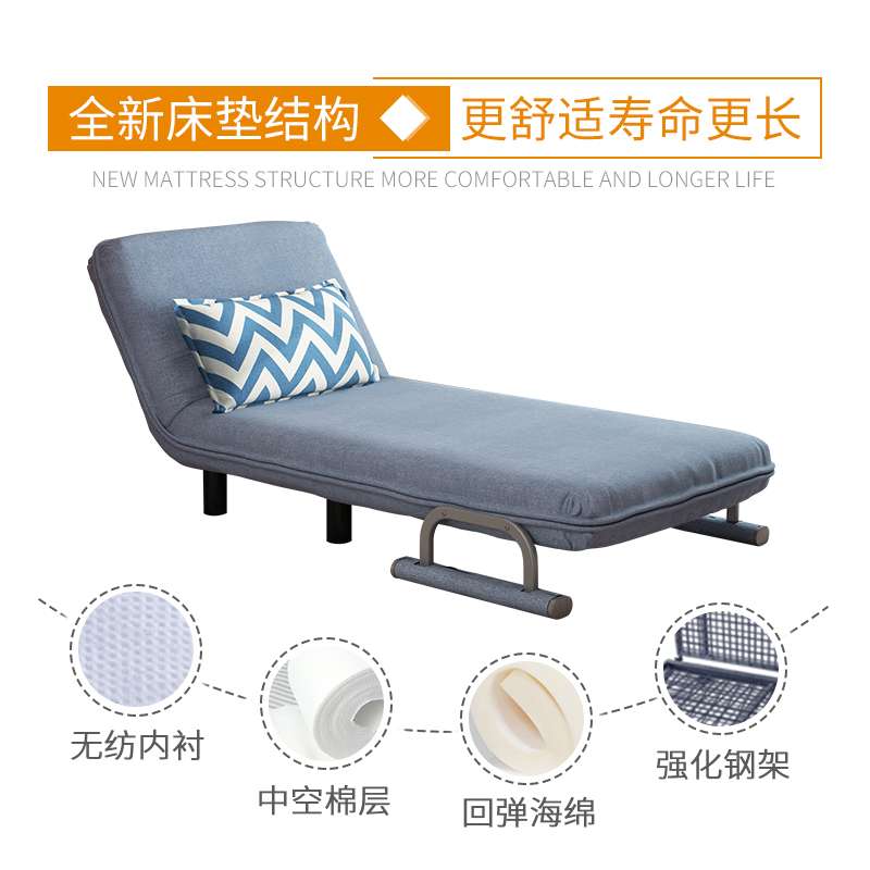 折叠床沙发床单人床家用办公室两用午休懒人双人可折叠沙发椅三人