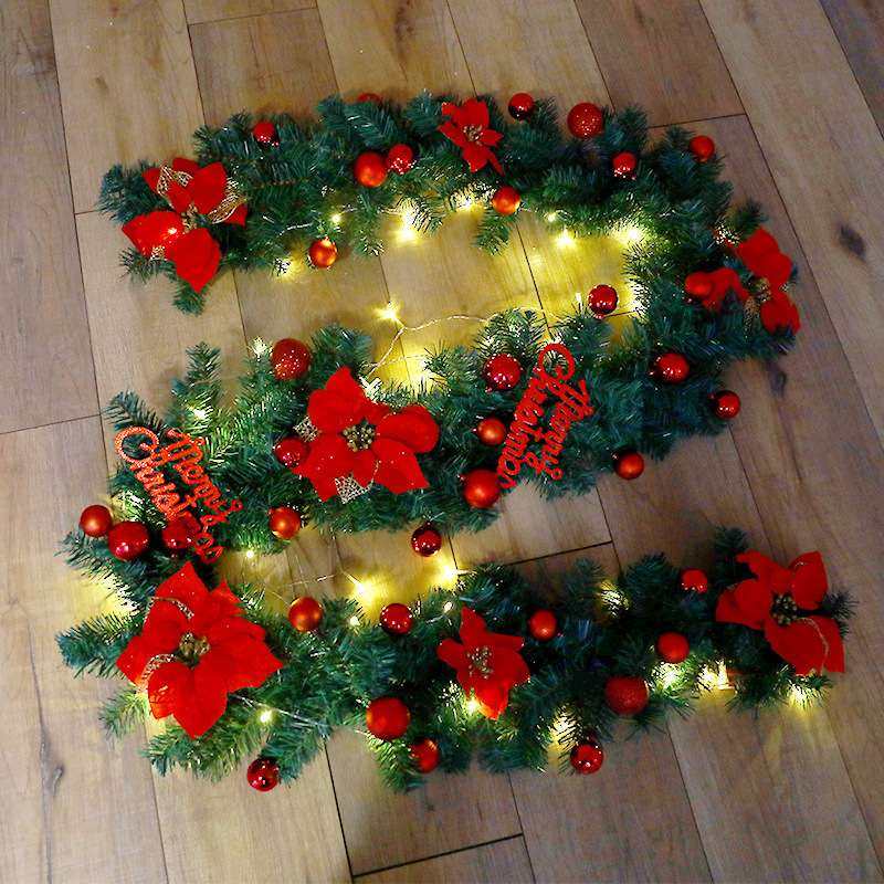 2019圣诞节装饰藤条金色红色2.7米圣诞花环装饰酒店商场橱窗场景,鲜花速递/花卉仿真/绿植园艺,割草机/草坪机,淘宝优惠券,粉丝福利购,淘宝优惠卷