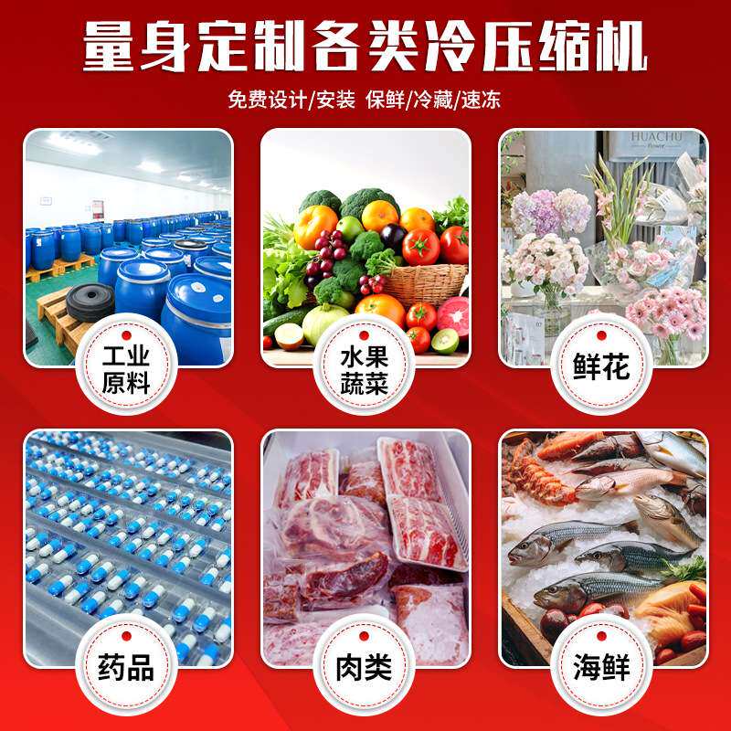 谷轮压缩机厂家风冷低温制冷机组设备冷冻保鲜谷轮制冷压缩机组
