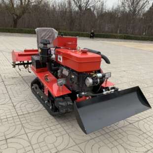 多功能履带式旋耕机35马力多功能微耕翻地松土机 家用小型犁田机