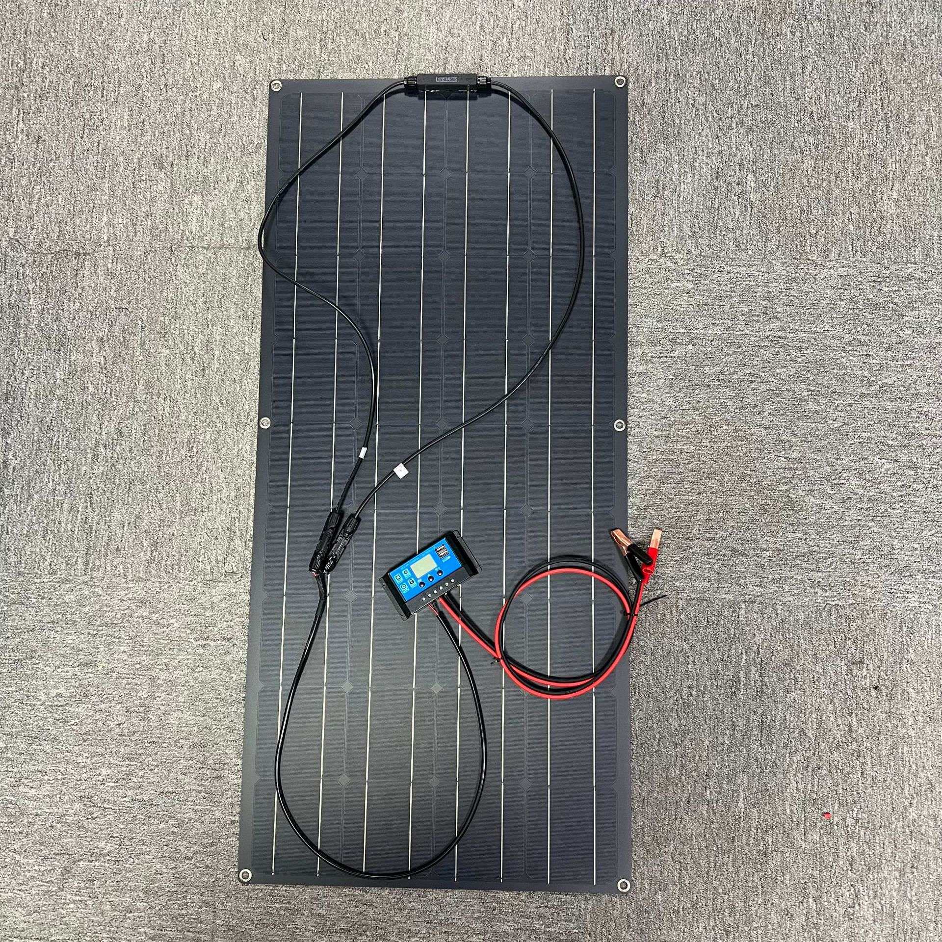 串联太阳能板120W/240W户外充电太阳能光伏组件房车游艇移动充电
