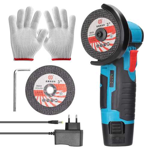 12V有刷充电式迷你角磨机 锂电角磨机 抛光机切割机角向磨光机