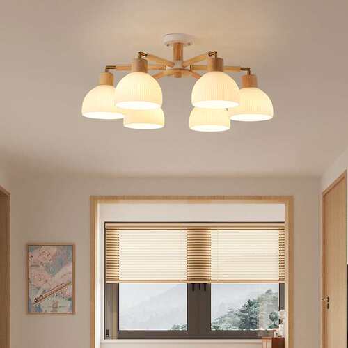 简约实木设计师日式榻榻米原木led灯具北欧吊灯客厅灯卧室餐厅灯