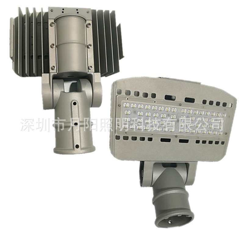 led挑臂路灯灯头 小金豆普瑞芯片50w户外工程路灯具外壳套件