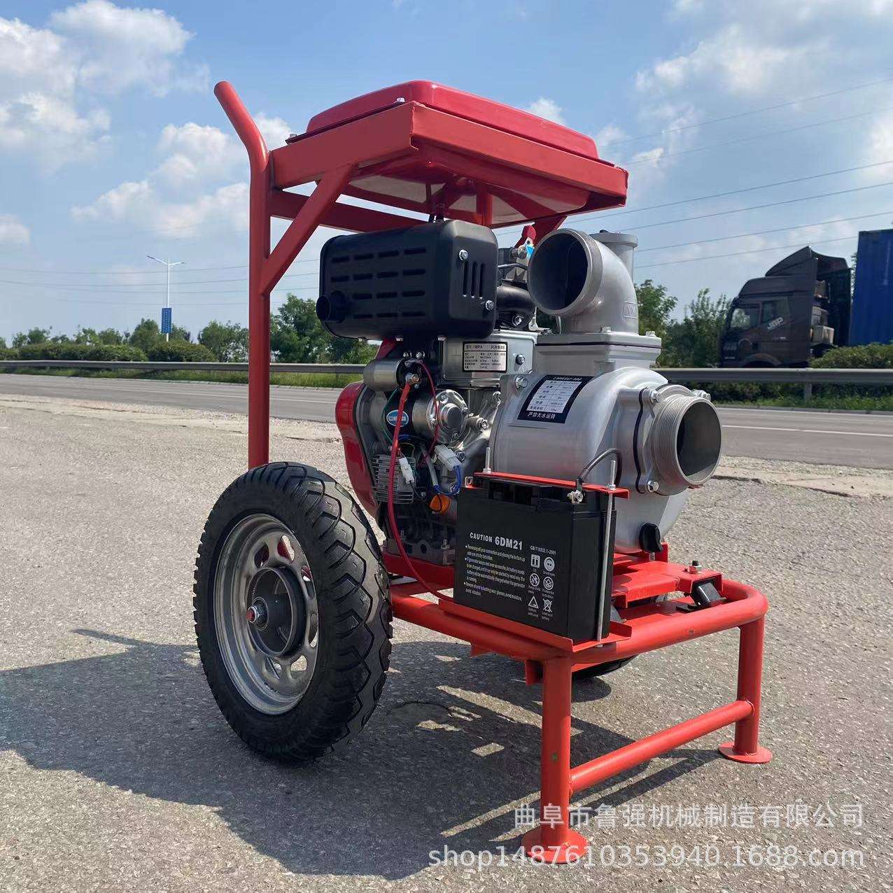 柴油机2/3/4/6寸水泵汽油机 高压家用农用灌溉扬程清水抽水机