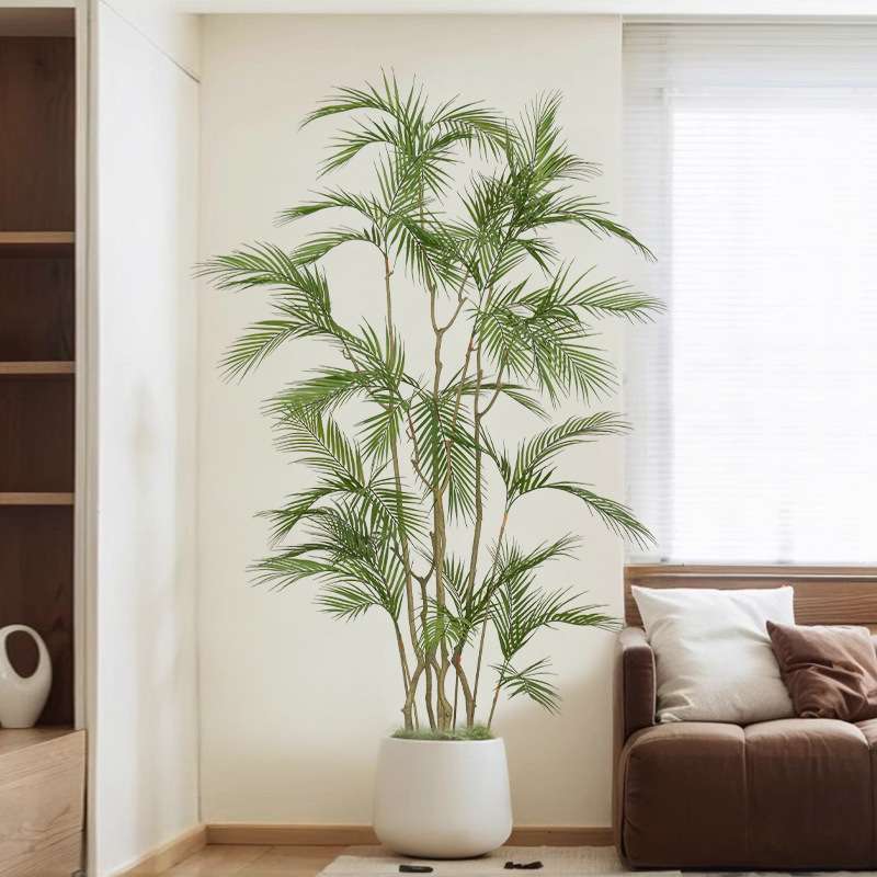 仿真绿植凤尾竹高端轻奢室内装饰花盆栽假树仿生植物落地造景摆件