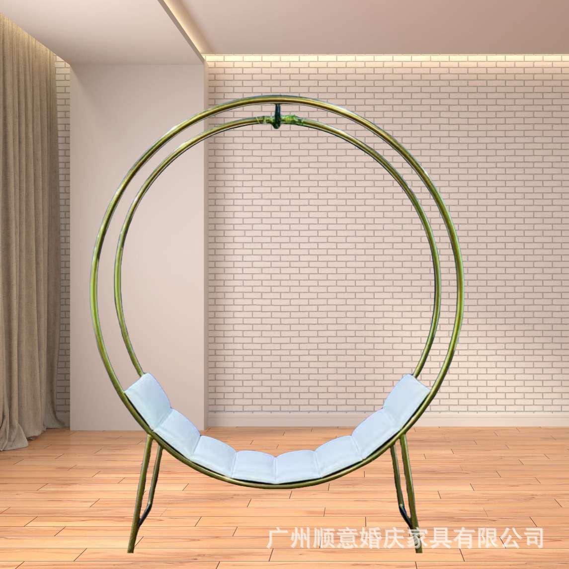 新款婚庆道具圆环沙发架子婚礼圆环圆形拱门圆形花门婚庆背景装饰