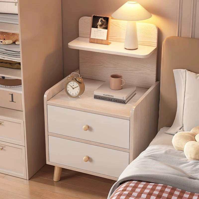 奶油风床头柜简约现代床边柜子卧室小型床头储物柜简易免漆床头柜,鲜花速递/花卉仿真/绿植园艺,割草机/草坪机,淘宝优惠券,粉丝福利购,淘宝优惠卷