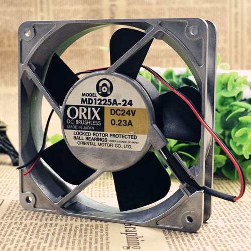 东方ORIX MD1225-24 12CM12025 24V0.26A 机箱电源铝框散热风扇