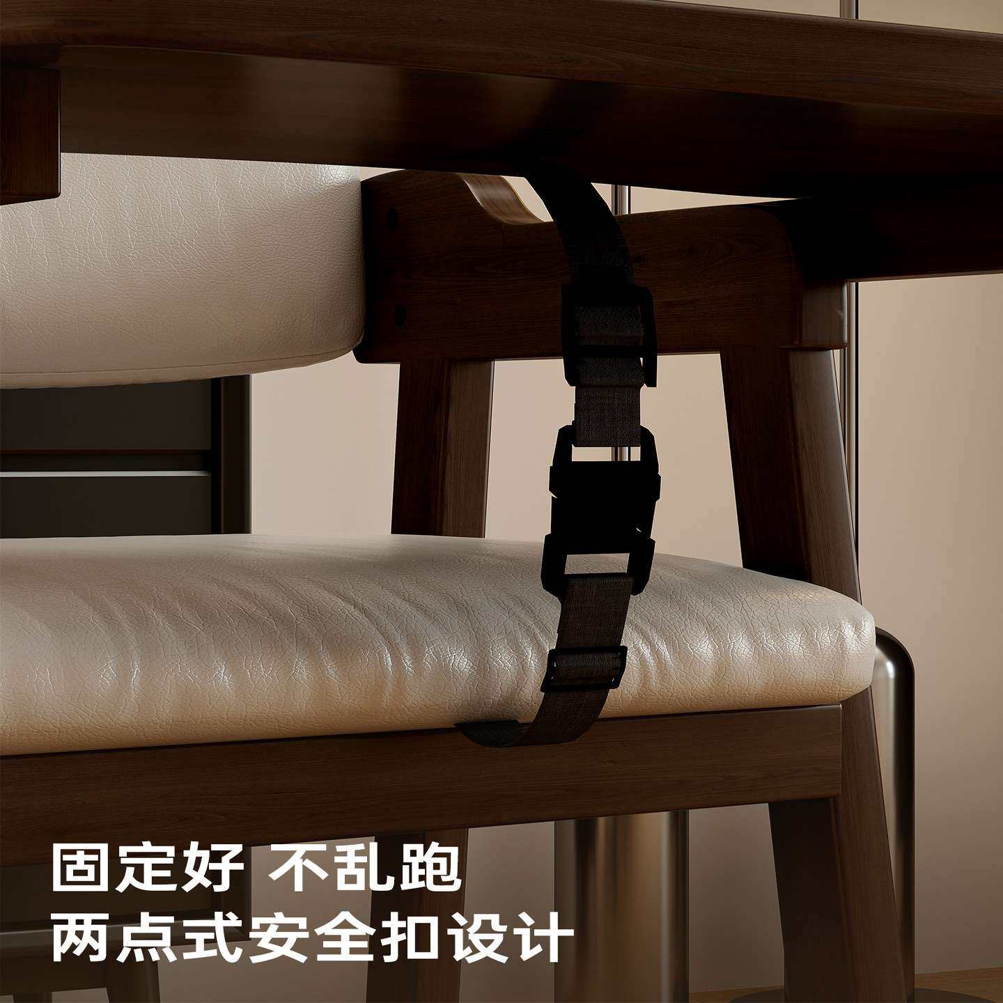 实木儿童餐椅可升降可调节学习椅带餐盘宝宝餐椅成长椅家用吃饭椅
