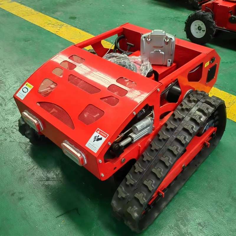 HT800型履带式割草机价格  7.5马力小型遥控割草机远距离操作割草