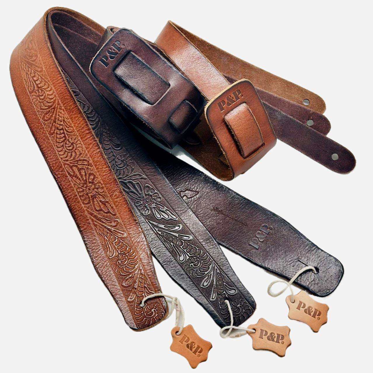 加厚皮革电吉他背带 加宽民谣吉他背带 肩带 电贝司 贝斯个性背带