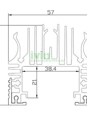 70W洗墙灯外壳套件  LED户外防水洗墙灯外壳套件  5753A