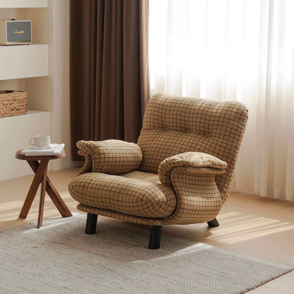 复古美式法式沙发椅休闲椅中古风单人沙发设计师慵懒沙发椅靠背椅