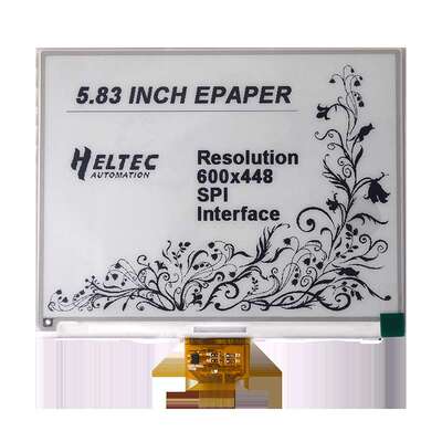 5.83英寸eink电子墨水屏幕spi黑白/黑白红/黄Heltec电子纸屏芯片