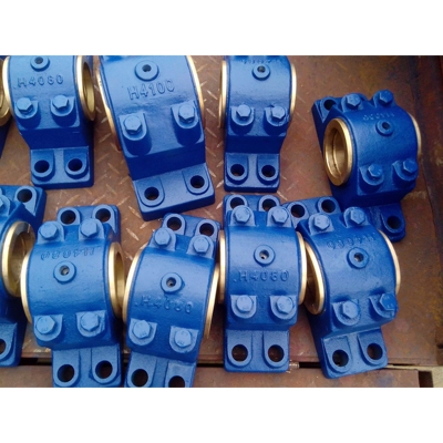 现货轴瓦轴承座H4070 H4080铜瓦轴承座 H4090四螺柱正滑动轴承座
