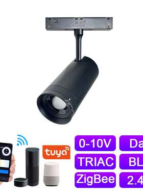 典为LED磁吸轨道灯酒店家装客厅卧室无主灯照明10-55°调焦小射灯