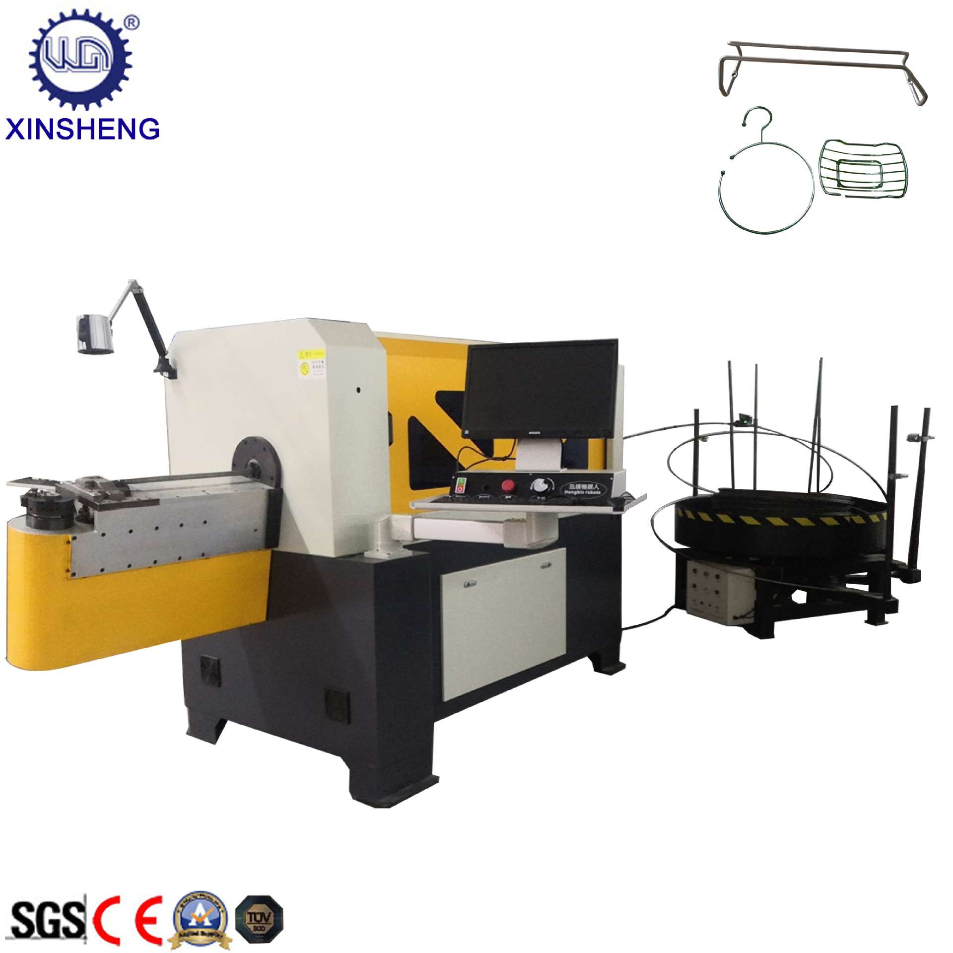 鑫圣 家具椅子凳子支架折弯成型设备 3D数控线材折弯机