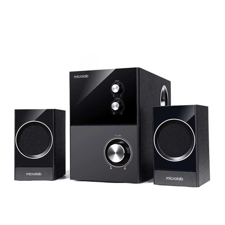 Microlab麦博音箱m4002.1多媒体有源音箱木质低音炮桌面电脑音响