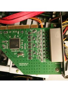 【铛裆机械】原装拆机PCI工业卡 6870R5481AA 17D154CV 4网卡口