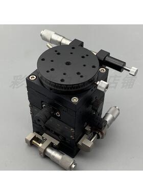 【铛裆机械】手动微调平台 MMT 精密五轴滑台 黄铜材质 台面60mm
