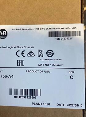询价1756-A4 罗克韦尔AB 4槽ControlLogix底盘 控制器 1756A4议价