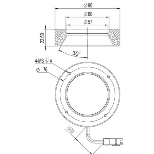 【铛裆机械】CV035光源90MM