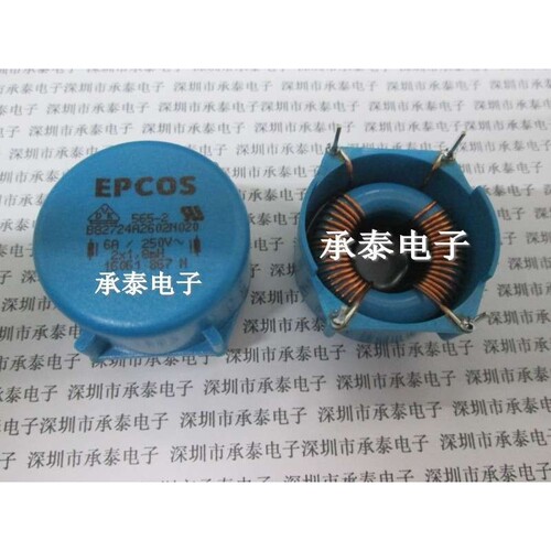 共模电源滤波器电感 B82724A2602N020 6A 250V 2X1.8MH 进口原装