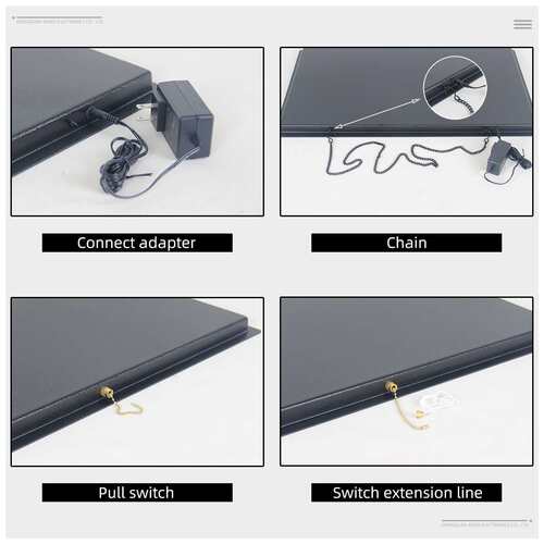 厂家直销供货40*60CM发光标志灯箱灯 LED LED WE ACCEPT EBT Sign