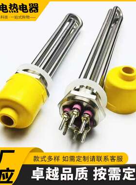 水箱不锈钢电热管浸入式法兰加热管螺纹厂家多尺寸加热器即热式