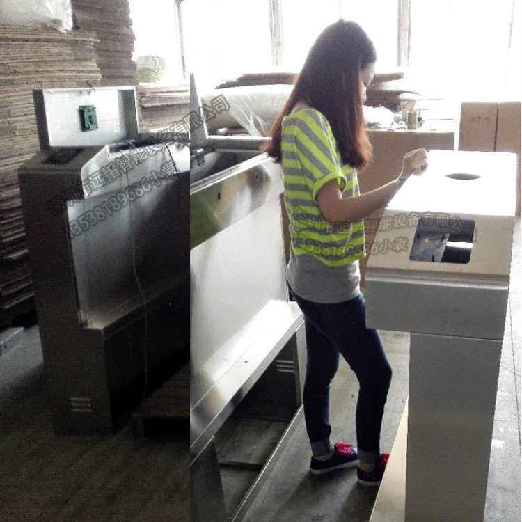 加高防攀爬桥式摆闸 人脸识别刷卡指纹防撞摆闸 深圳摆闸厂家