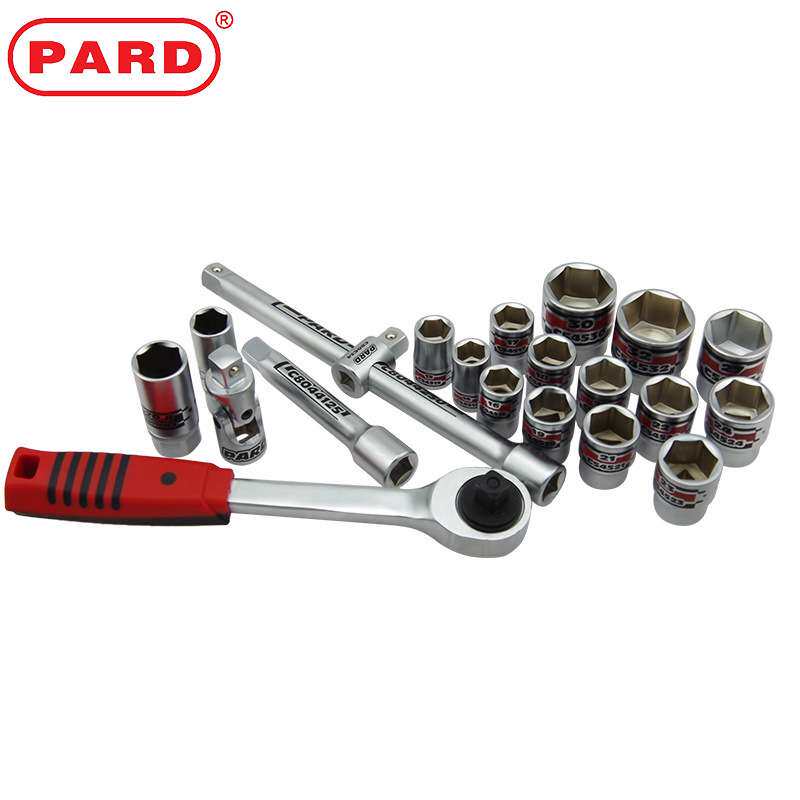 PARD公制套筒扳手套装机修汽保工具1/2系列多用组套24/77件套