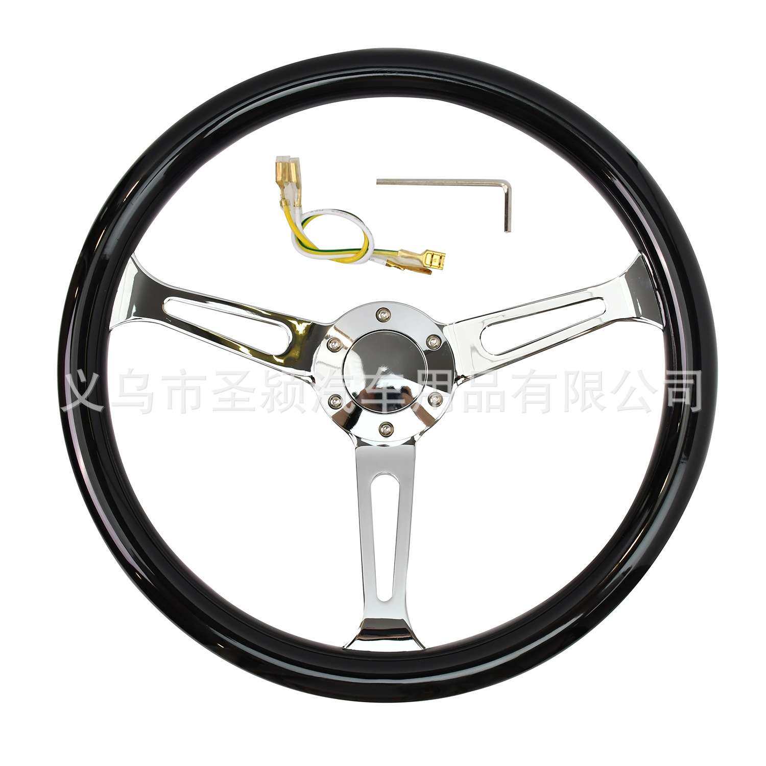 热销汽车改装方向盘380MM赛车竞技通用黑色ABS条孔老爷车方向盘,鲜花速递/花卉仿真/绿植园艺,割草机/草坪机,淘宝优惠券,粉丝福利购,淘宝优惠卷