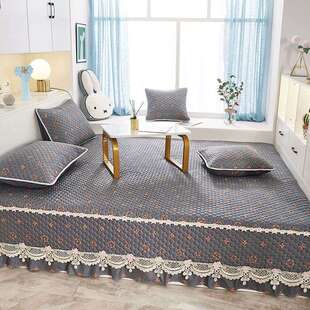 四季通用榻榻米床盖专用防滑夹棉绗缝床单坑盖炕罩垫子可机洗制作