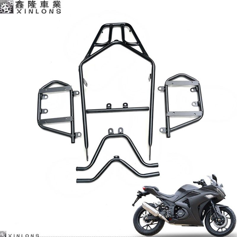 摩托跑车宝雕小忍者V6永源R2y3504枭风地平线改加装后尾边箱货支