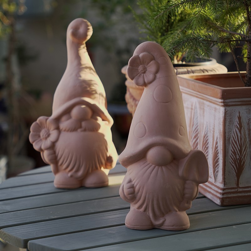 甘道夫摆件户外花园摆件地v精圣诞老人陶土花园造景布置装饰品可