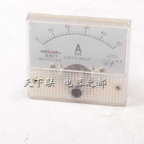 配电柜面板式机械表85C1-10V指针式直流电压表电流表头DC10A100V