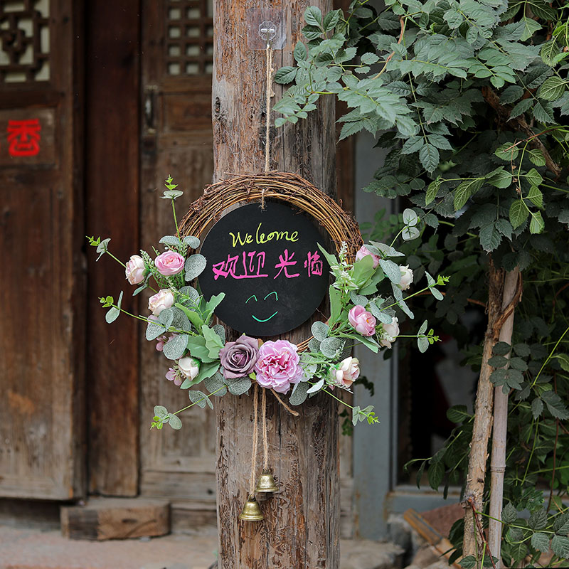 花环创意环创摆件幼儿园森系户外装饰G园区微景观别墅庭院花园布