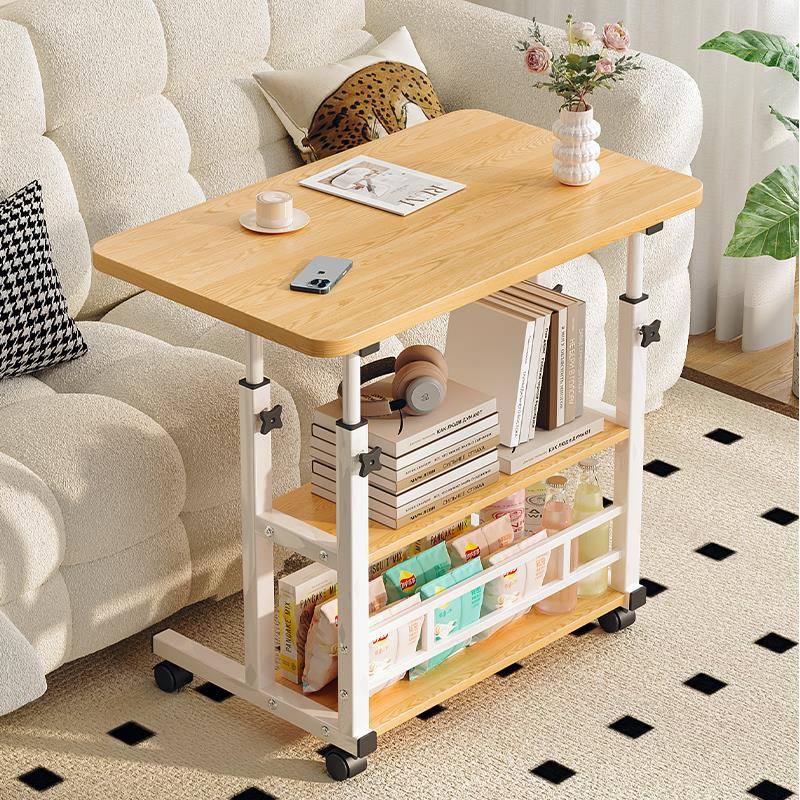 床边桌学生家用卧室宿舍学习简约小型懒人书桌可升降可移动电脑桌