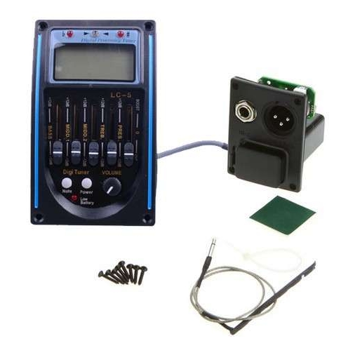 吉他拾音器EQ , Guitar equalizer 电箱拾音器 均衡器调音器 LC-5