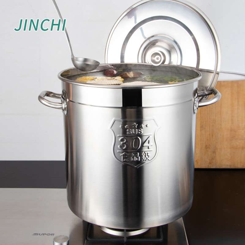 汤桶 酒店304不锈钢汤桶商用多用桶带盖双耳汤锅 不锈钢桶