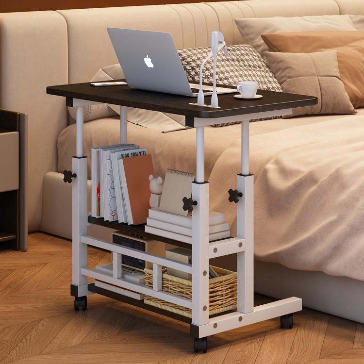 学习办公桌家用升降可移动学习电脑床边桌老人卧室简易书桌小饭桌