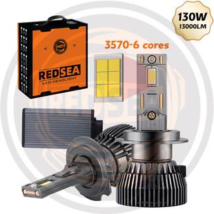 Redsea130W R22led车灯12v H1H7 9005 9006 H11 led headlight H4