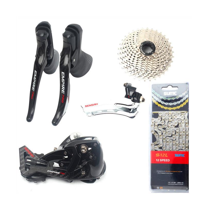 SENSAH公路自行车变速器套件2*12速弯把手变前后拨碳纤维版EMPIRE