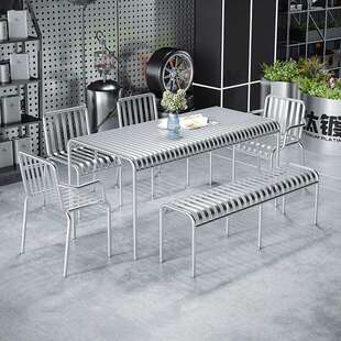 户外桌 现货休闲区桌椅奶茶店咖啡厅创意布置庭院阳台铁艺桌