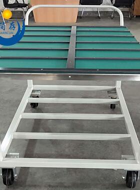 简存防静电不锈钢推车 黑色电木板桌面移动作业车 方管维修工具车