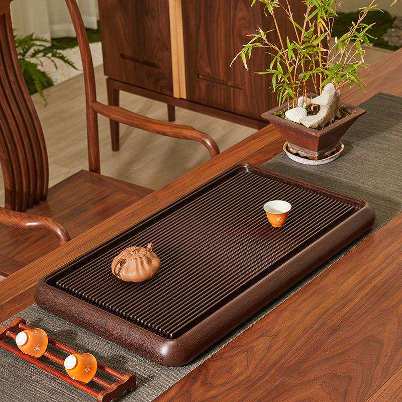 德国72支电木茶盘客厅家用简约高档茶海办公室排水式新款干泡茶台